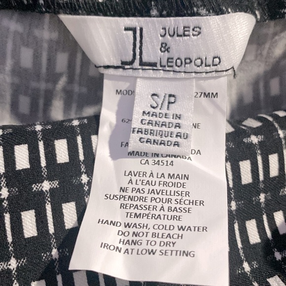 NWT Jules and Leopold Pull On Slim Crop Leg Ankle Length Graphic Pants Size S !! - Picture 8 of 13